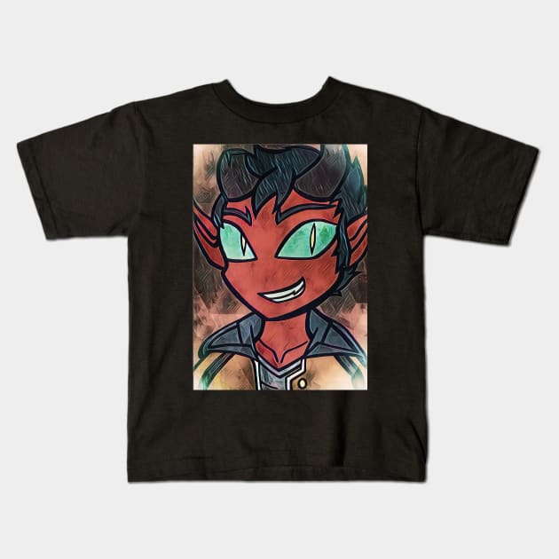 Monster Prom | Damien Lavey Kids T-Shirt by ScribbleSketchScoo
